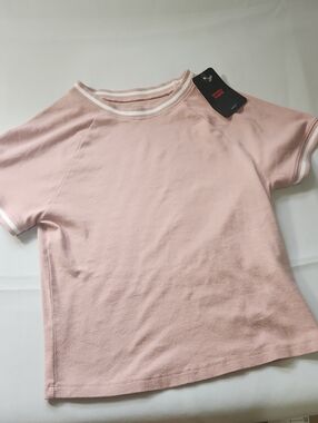 Levi's Pink Short Sleeve Tee with White On Trim Size Large Slim Fit
